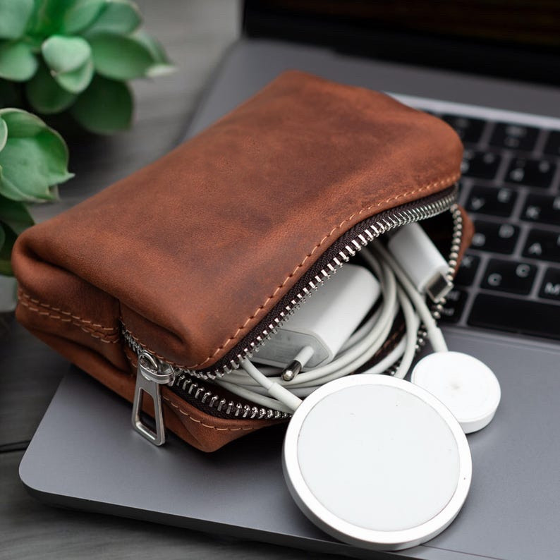 Leather Tech Organiser