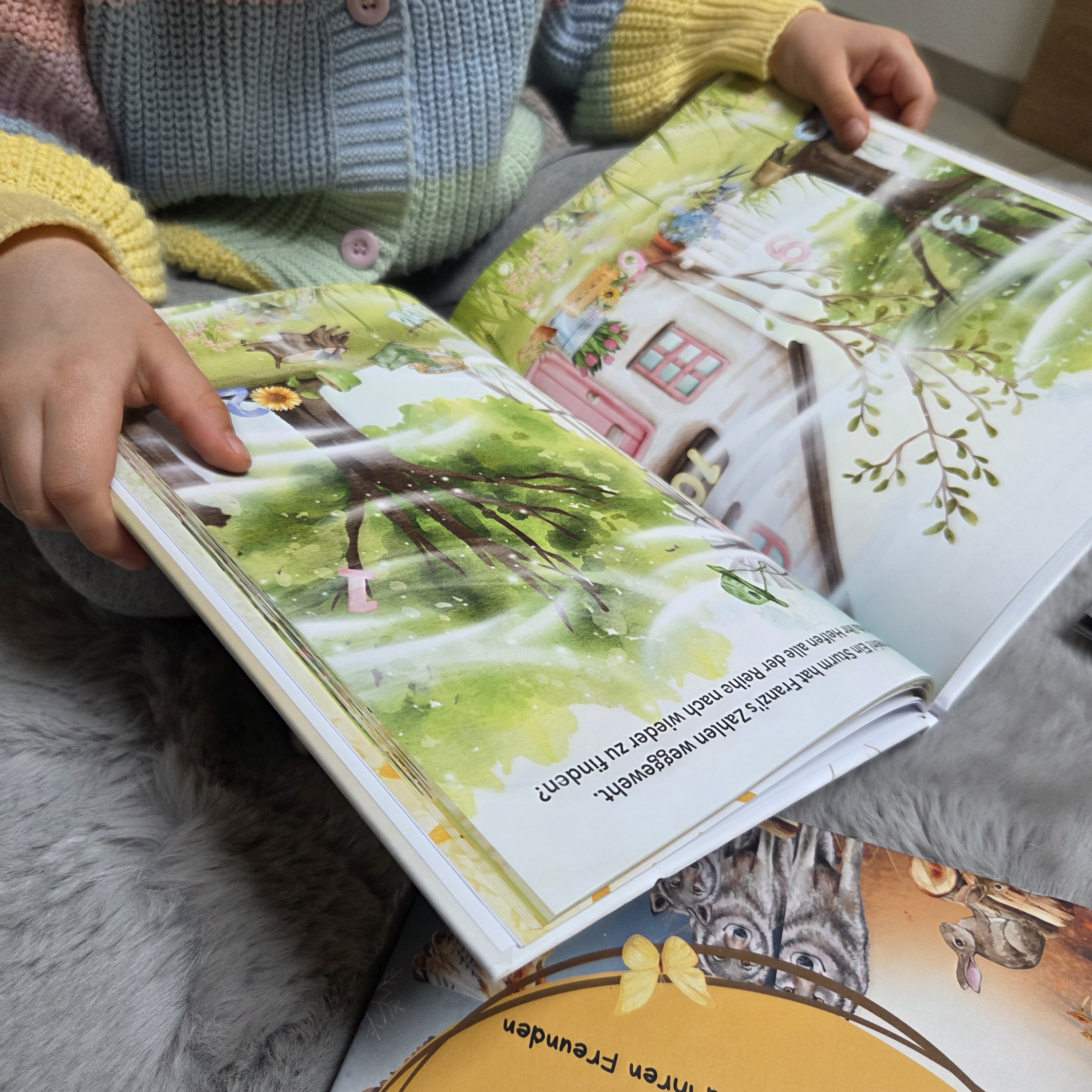 Kinderbuch Zottel und Franzi: Zuhause in einem kleinen Dorf - liebevolles Mitmach-Kinderbuch