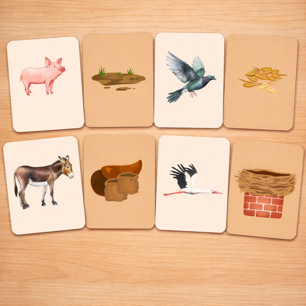 Lernkarten-Spiel 24 Paare - Zottel & Franzi (Bestseller Hardcover Buch)