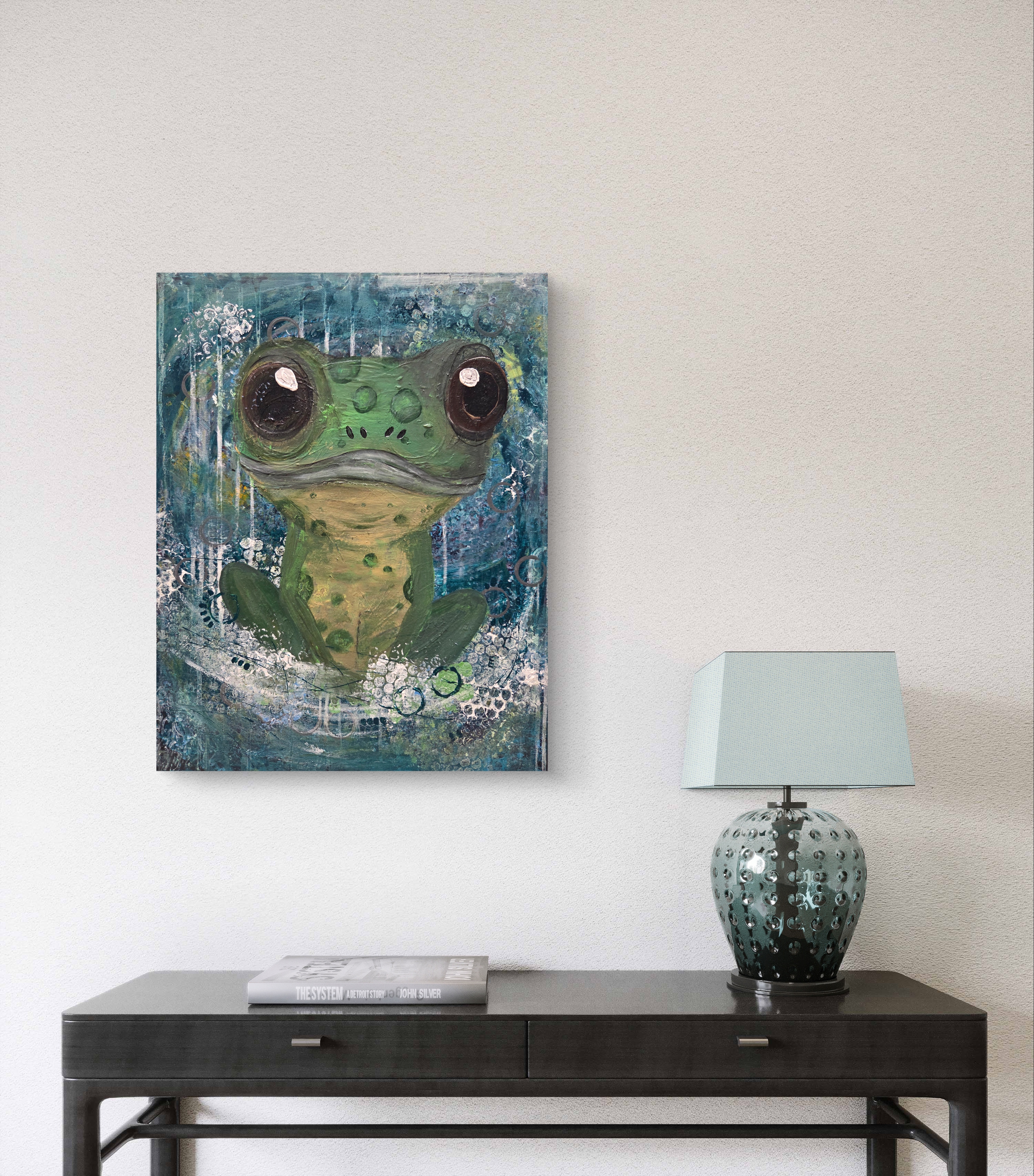 Leinwandbild Frosch