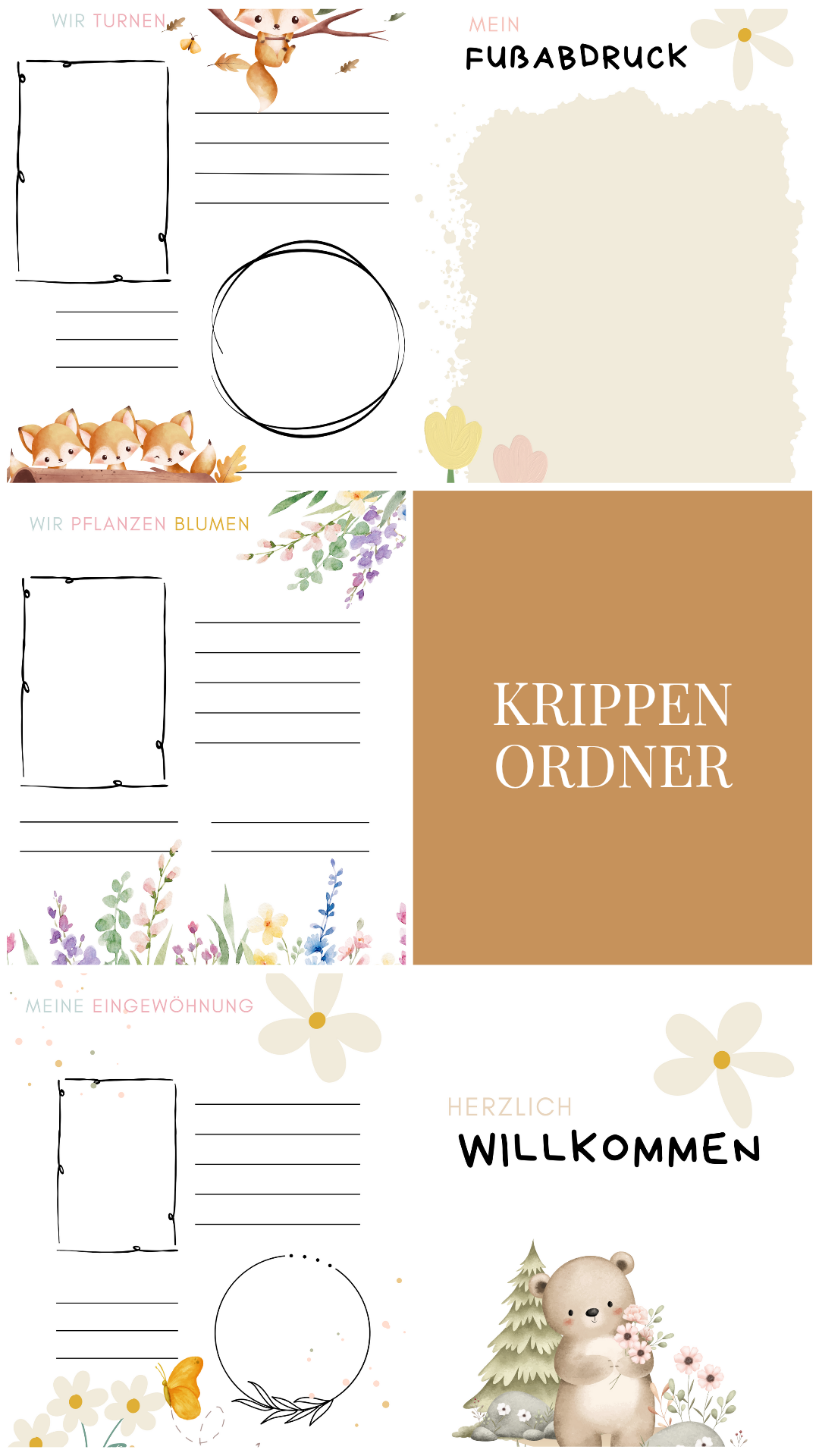 Portfolio Kindergartenordner (50 Seiten)