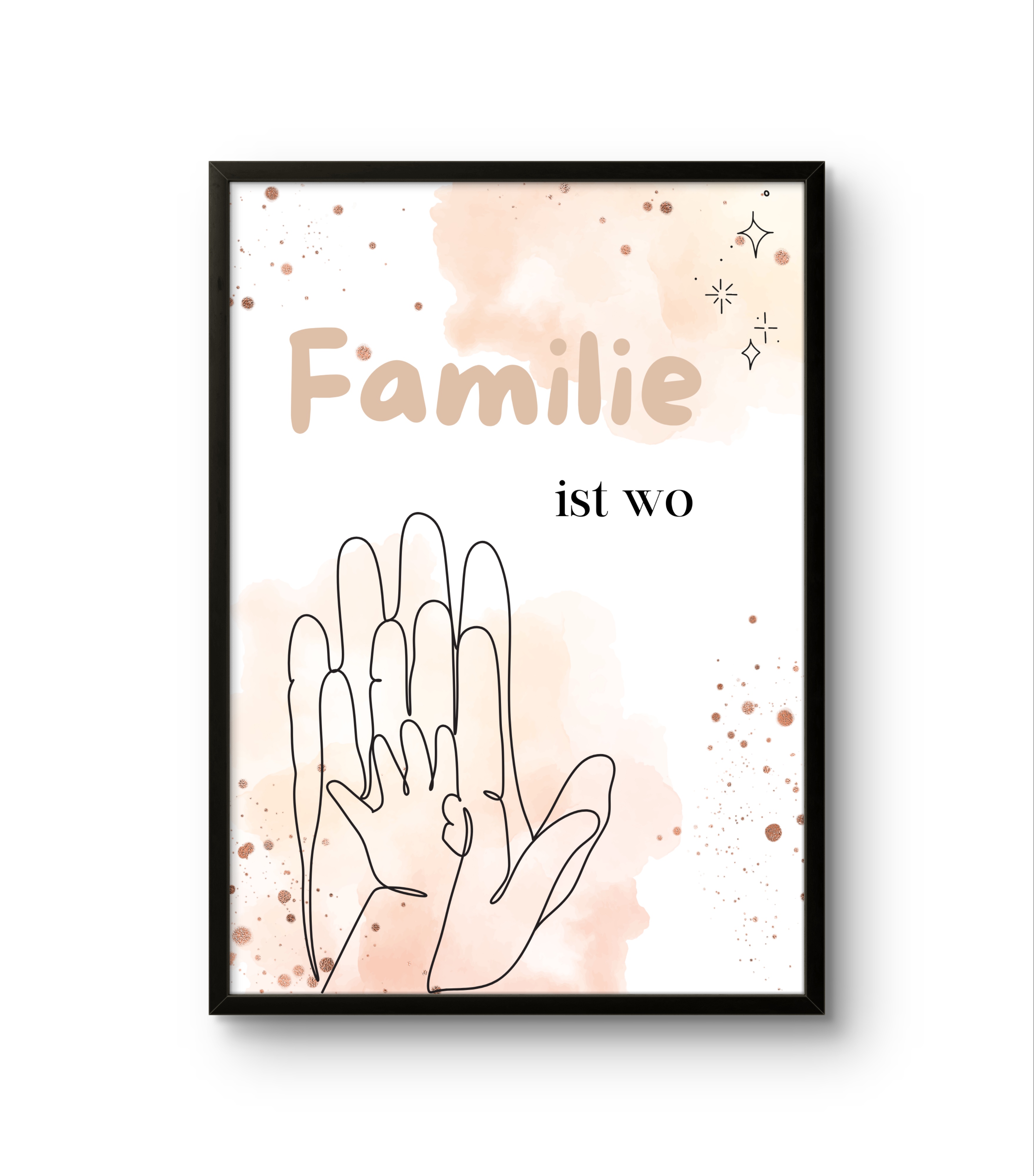 3 Digital Prints I Karte und Lesezeichen