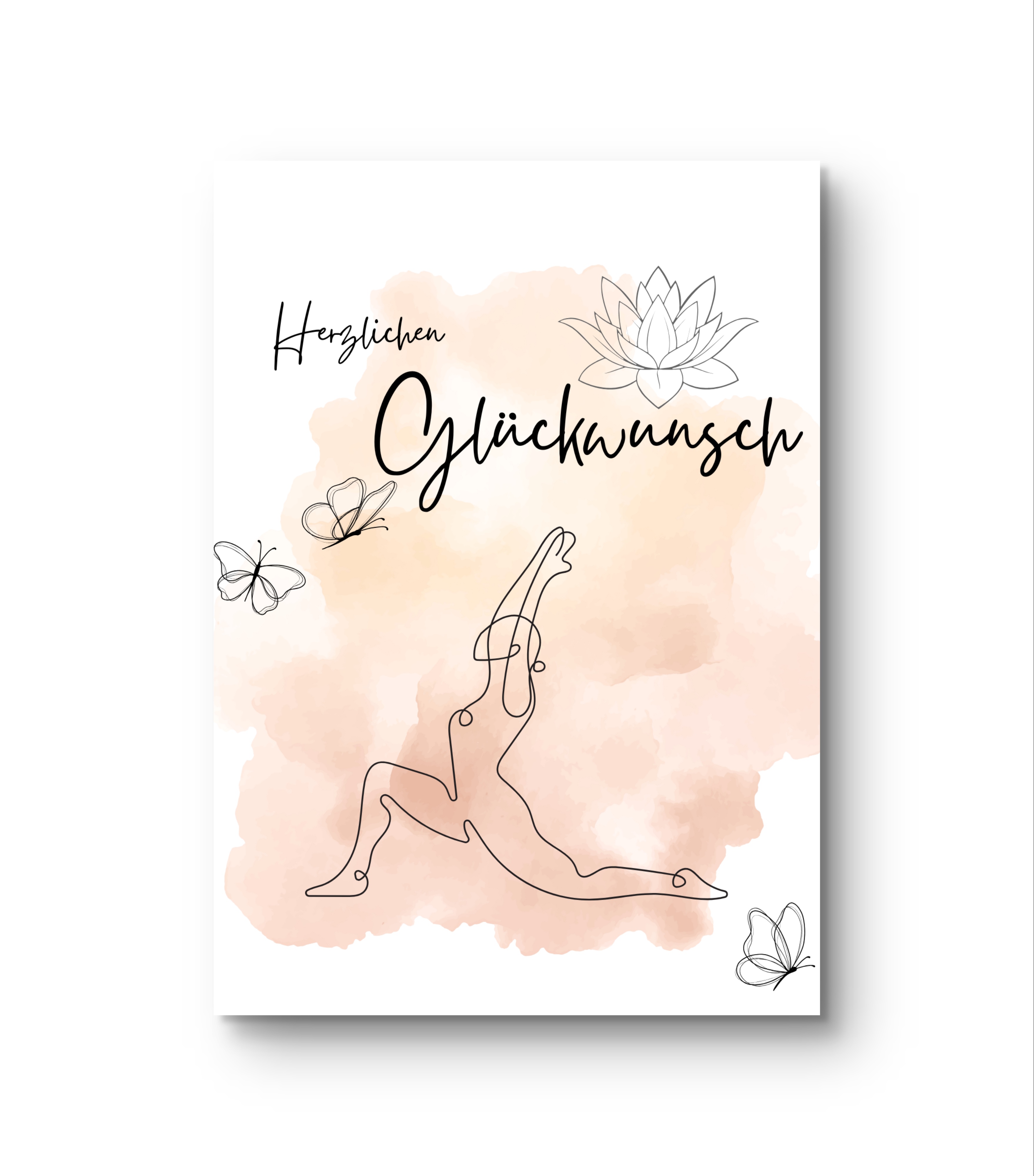 Digital Print I Karte und Lesezeichen