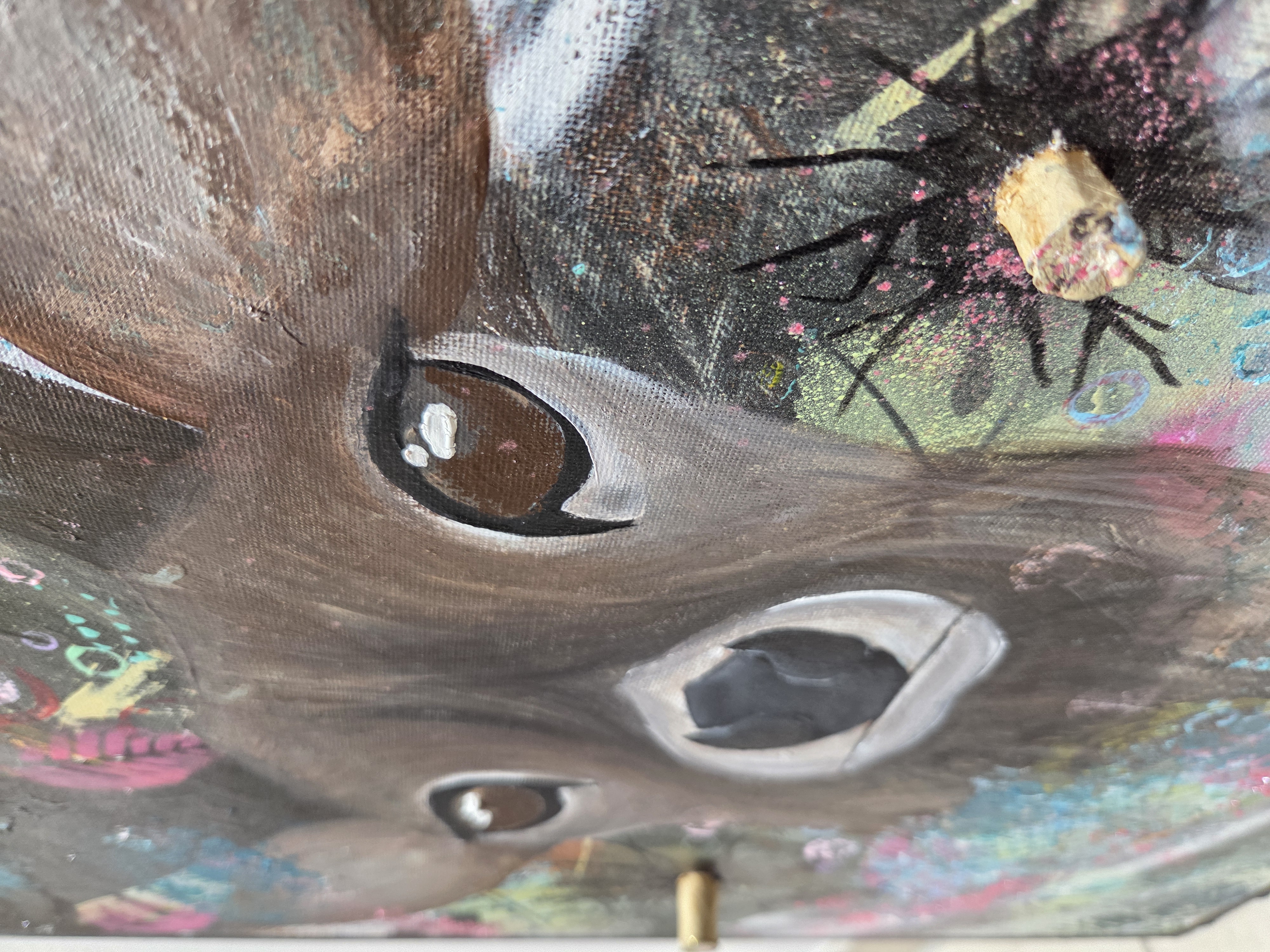Leinwandbild Hirsch