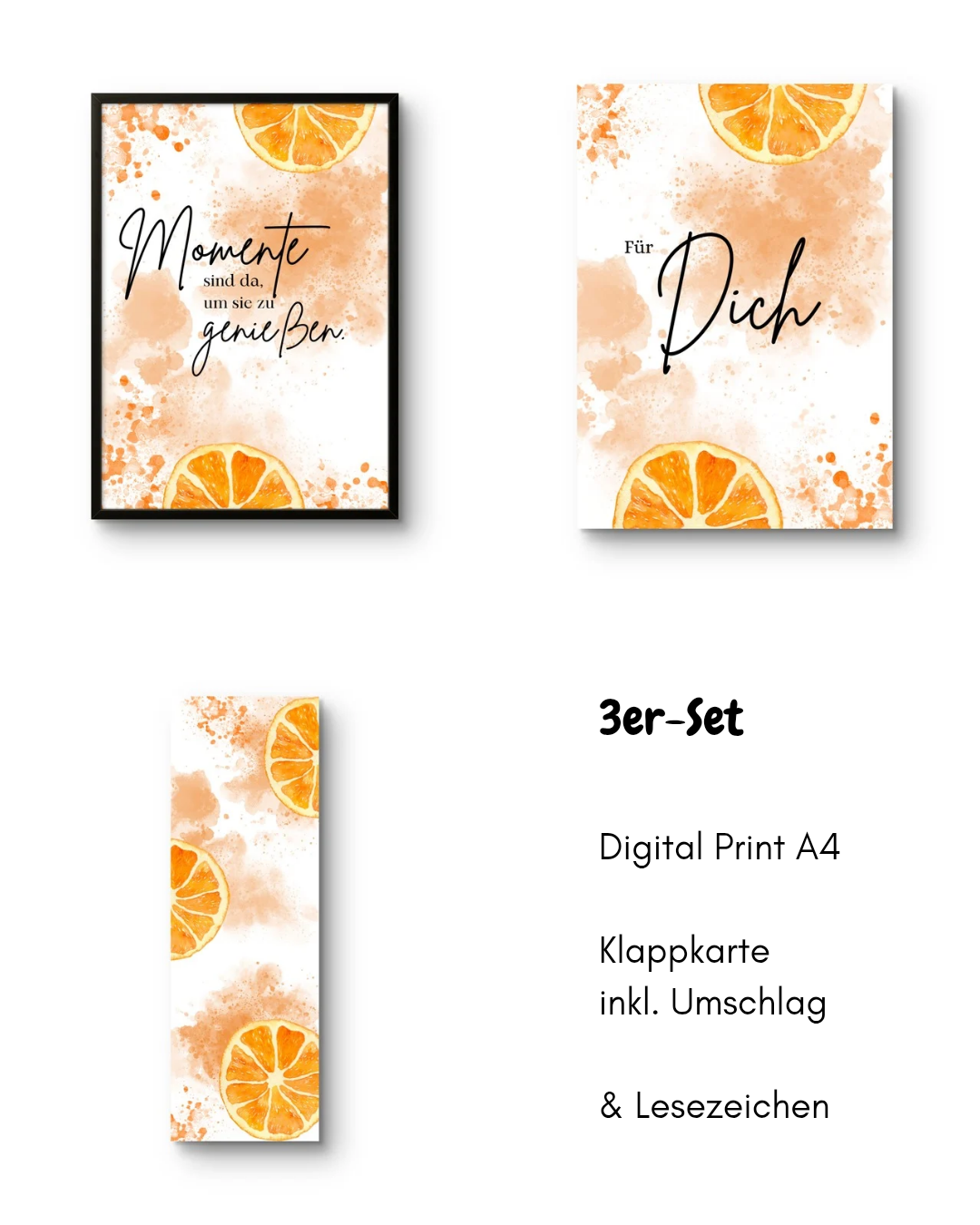 Digital Print I Karte und Lesezeichen