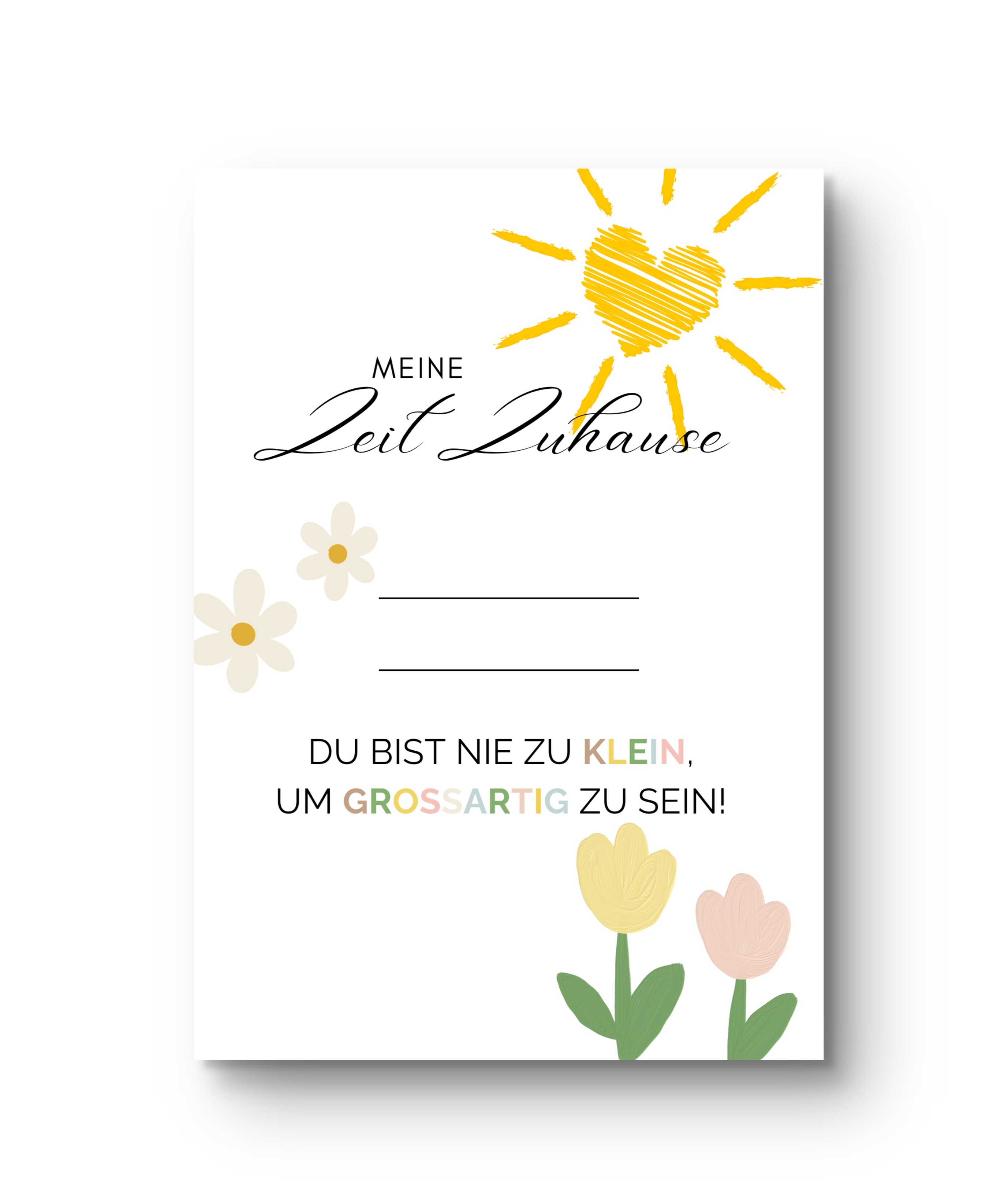 Portfolio Meine Zeit Zuhause (50 Seiten)