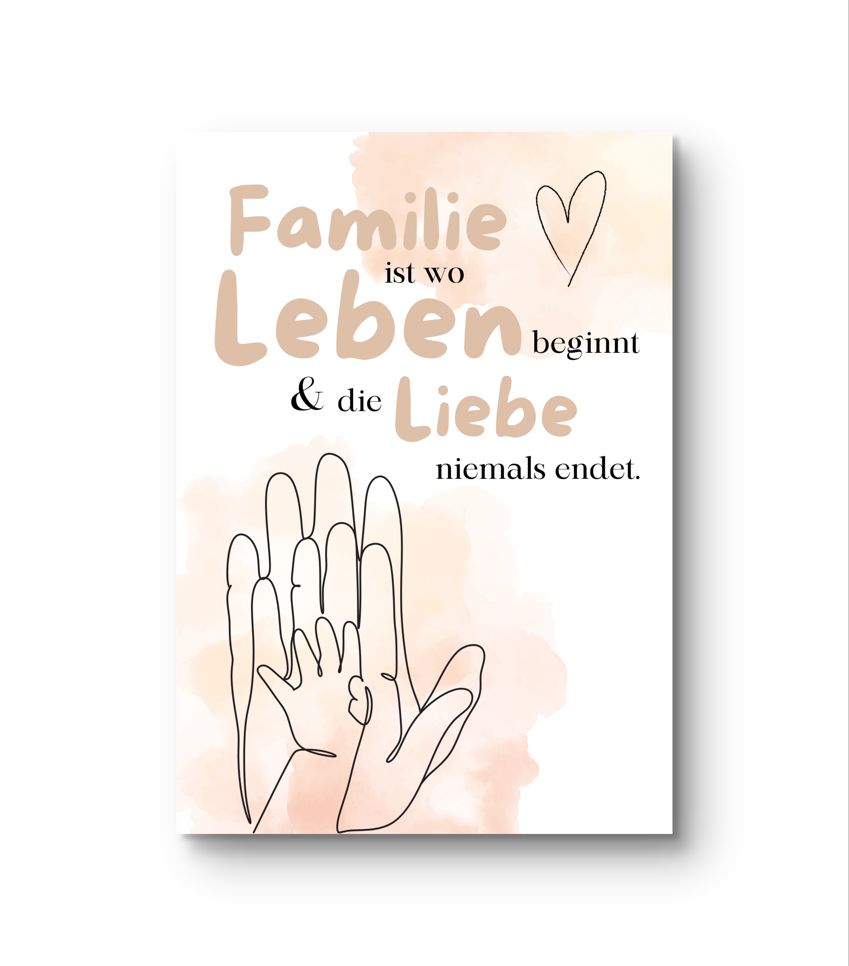 Digital Print I Karte und Lesezeichen