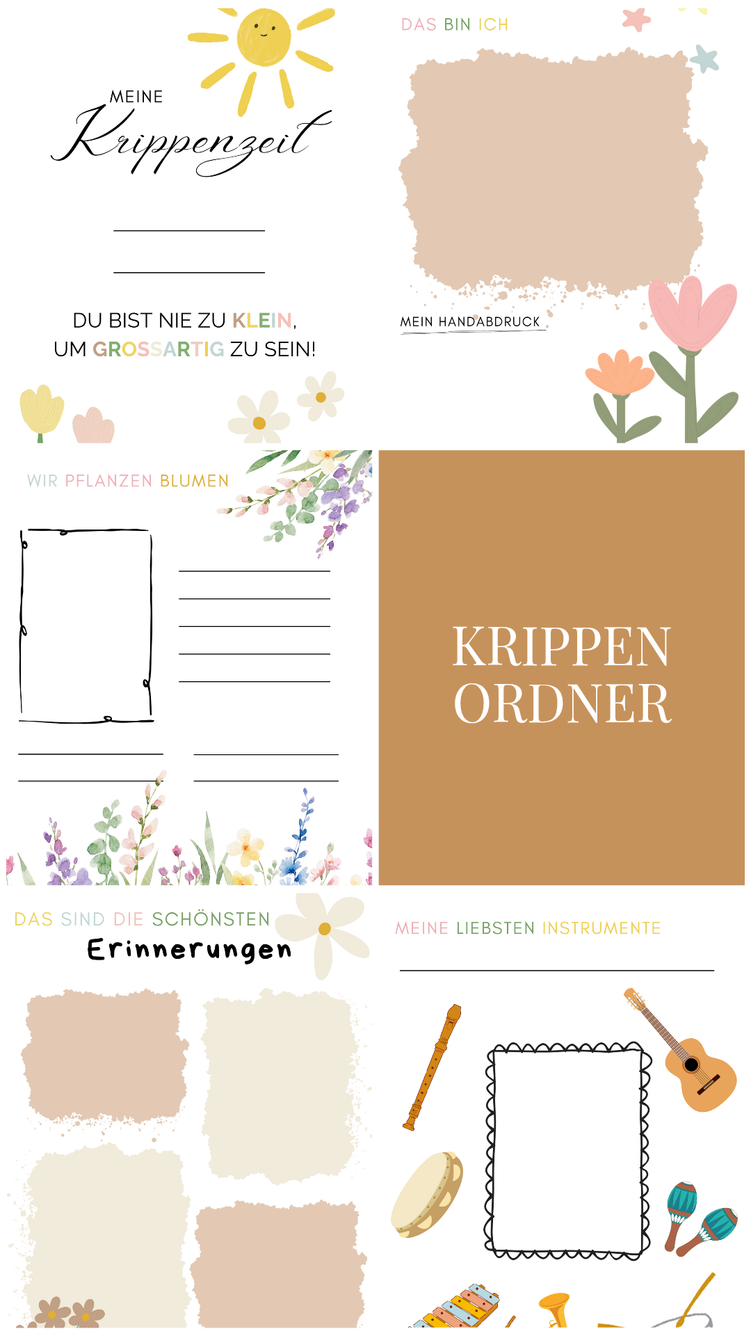 Portfolio Krippenordner (50 Seiten)