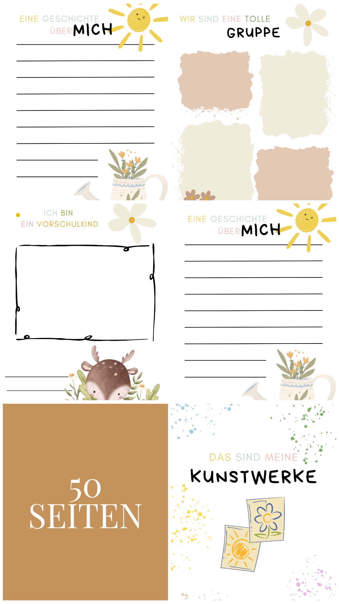 Portfolio Kindergartenordner (50 Seiten)