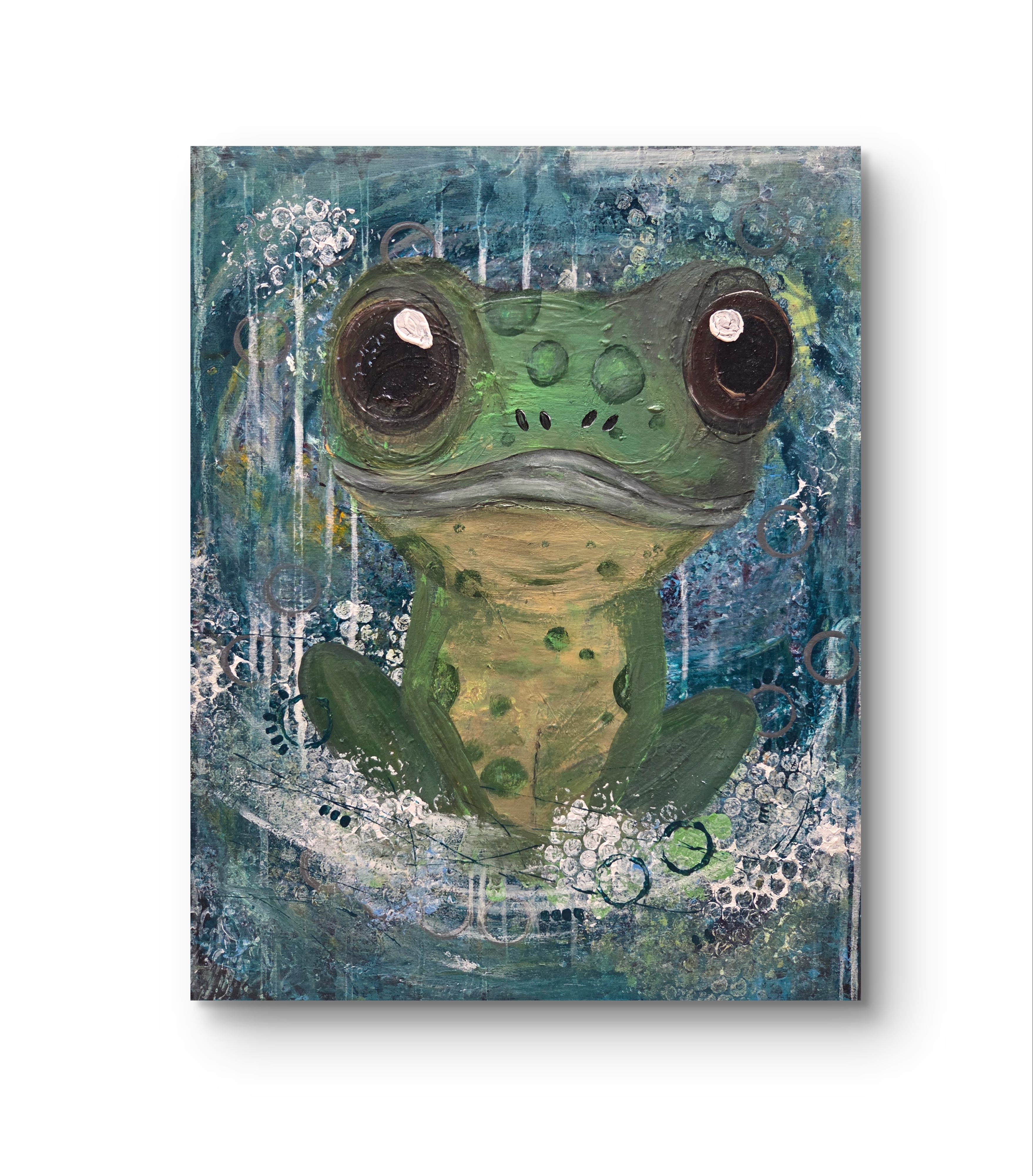 Leinwandbild Frosch