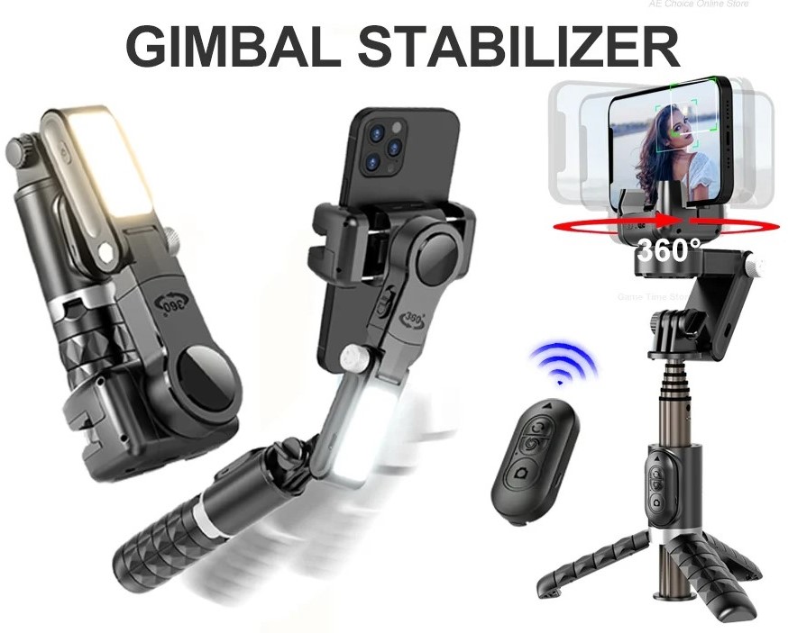 Gimbal Trípode Estabilizador Q18 con Giro