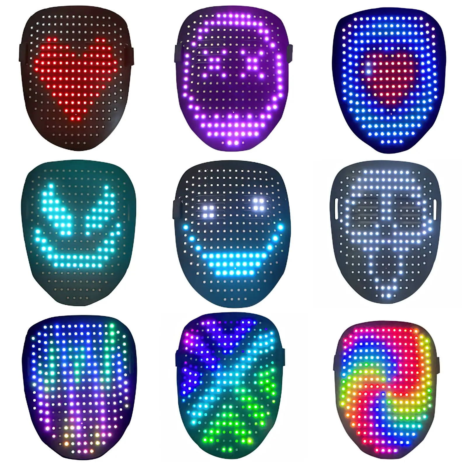 Mascara LED con sensor de Gestos