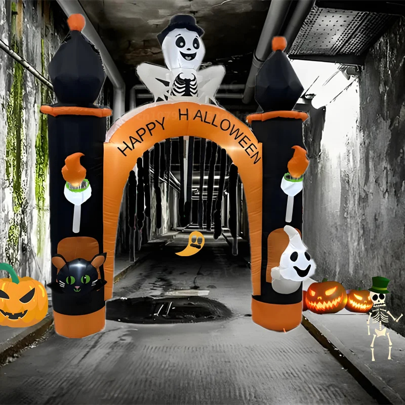 Arco Inflable de Halloween 2.4M con luz led integrada