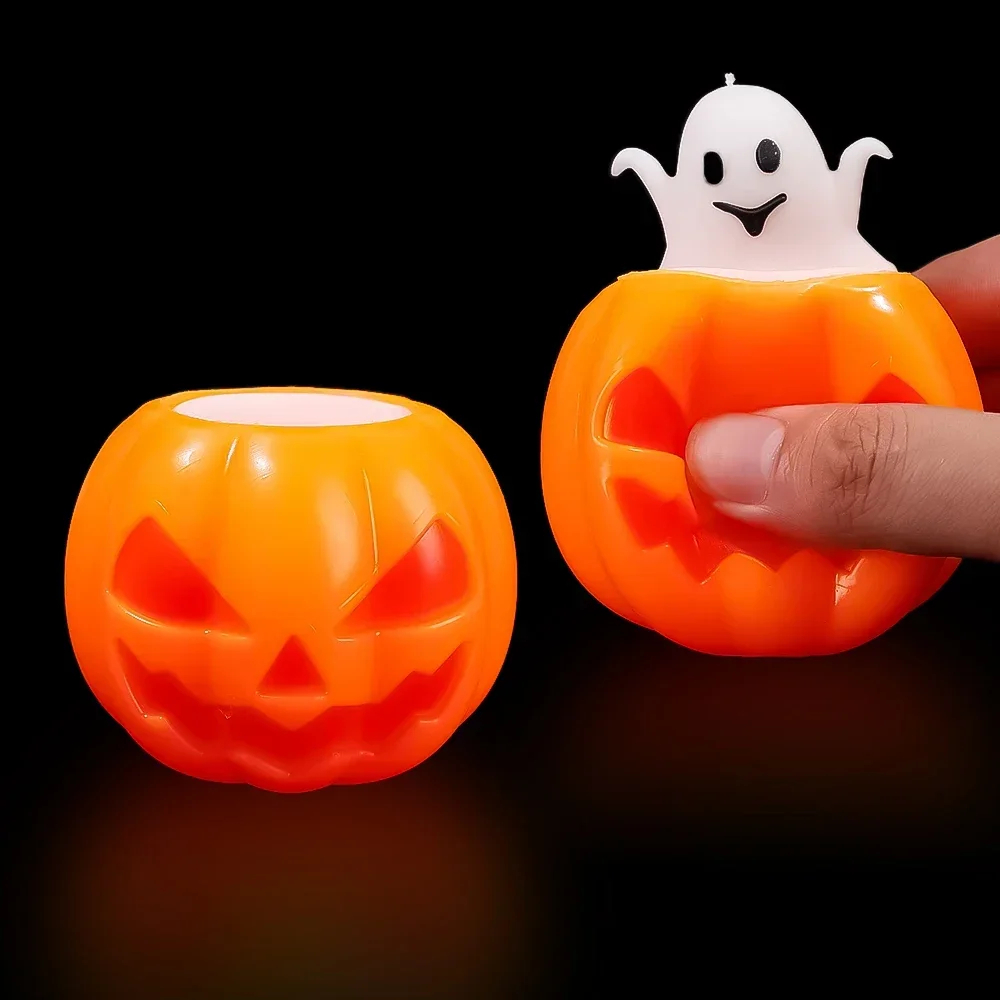 Squishies de Calabaza con Fantasmas