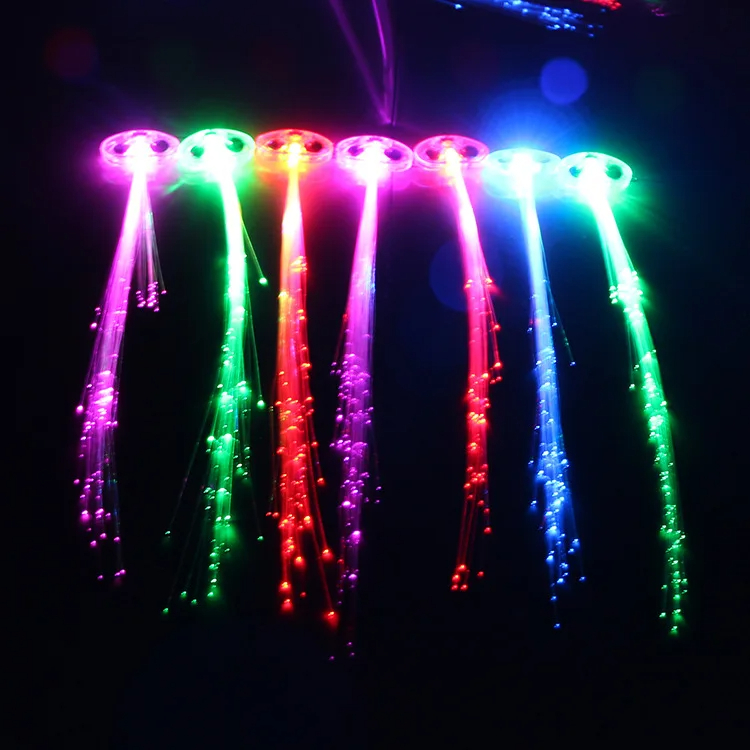 Apliques para el cabello con luz de colores