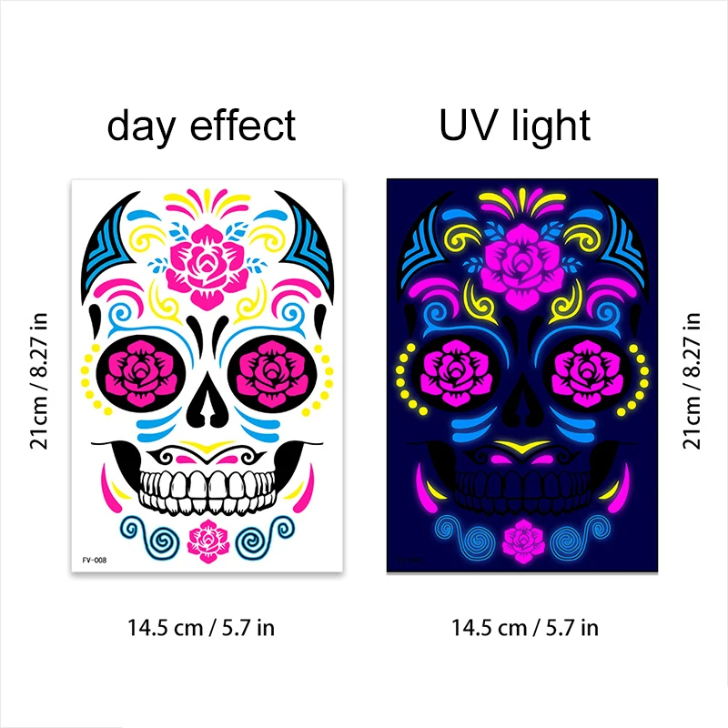 Diseños de Tatuajes de Halloween: Catrinas y Colores Vibrantes