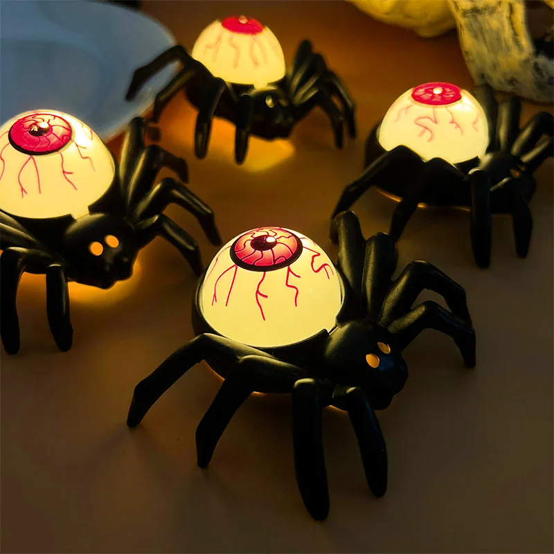 Araña Decorativa de Halloween con Luz LED 
