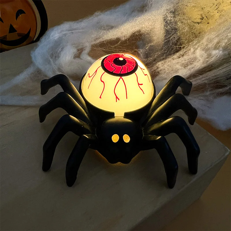 Araña Decorativa de Halloween con Luz LED 