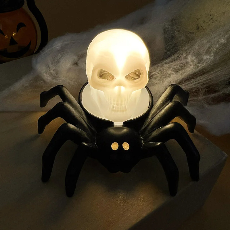Araña Decorativa de Halloween con Luz LED 