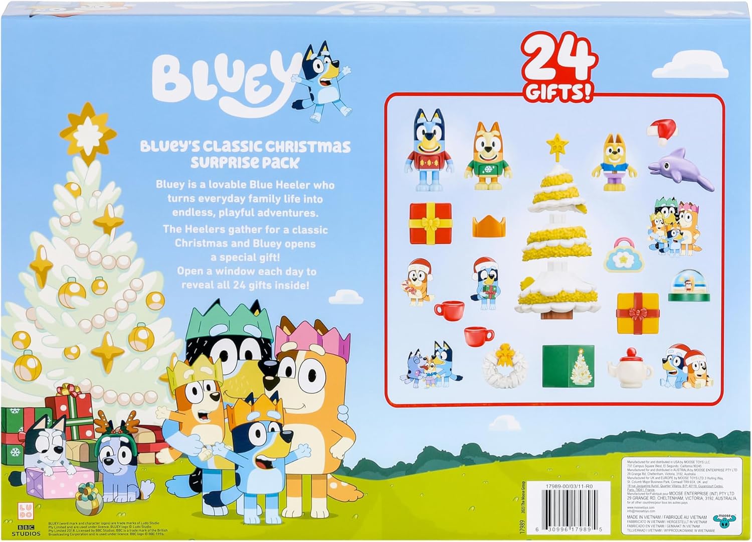 Calendario de Adviento Bluey