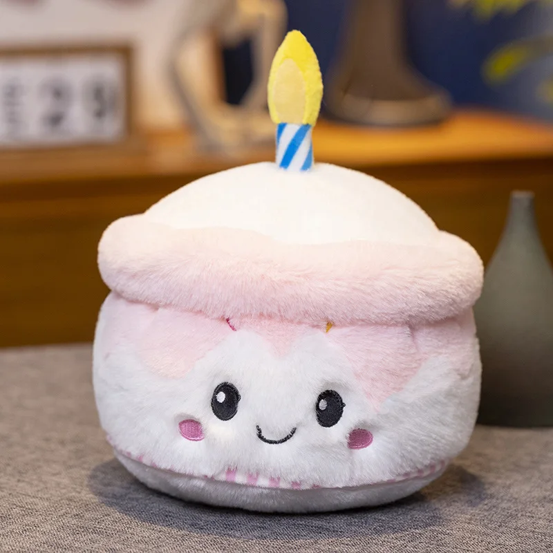 Peluche de pastel con vela