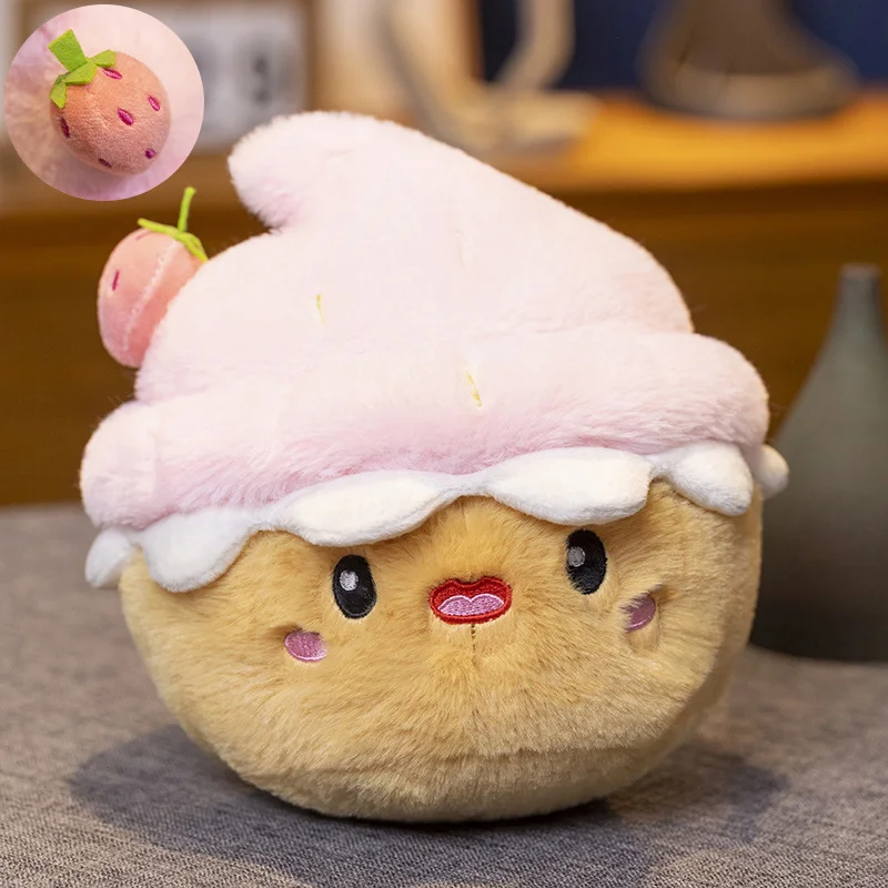 Peluche de pastel con vela