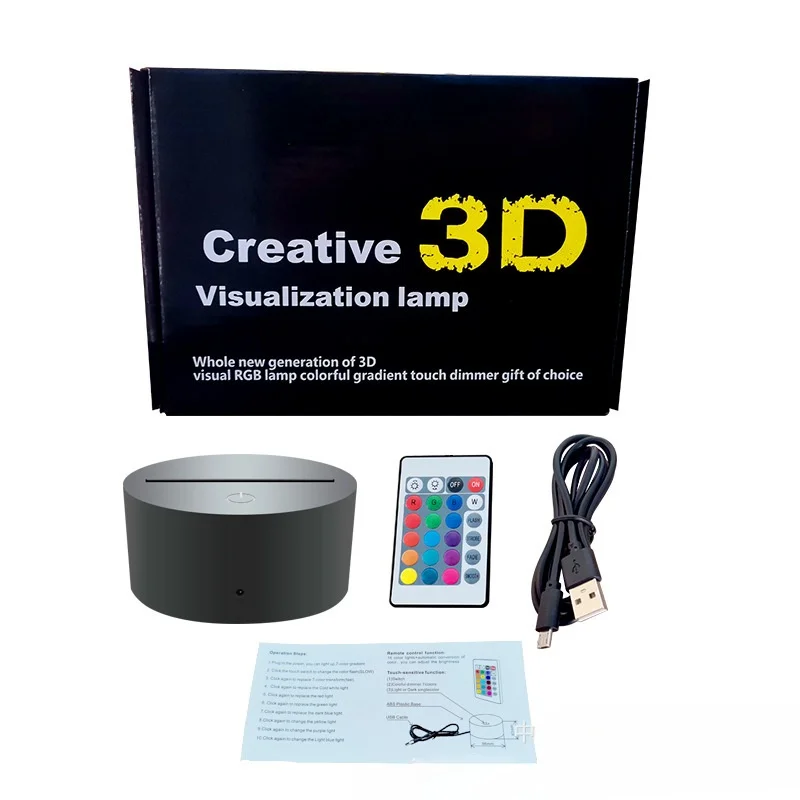 Lámpara led 3D de Stitch