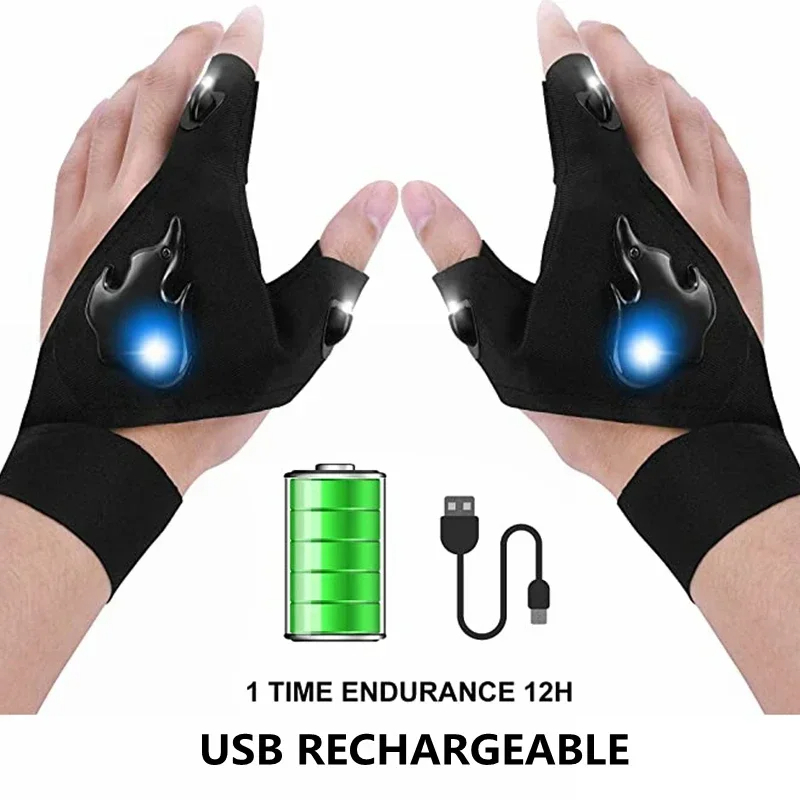 Guantes LED Recargables