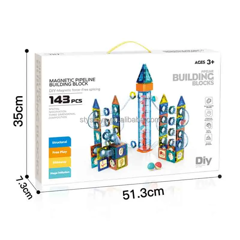 Set de Bloques Magnéticos de Construcción 