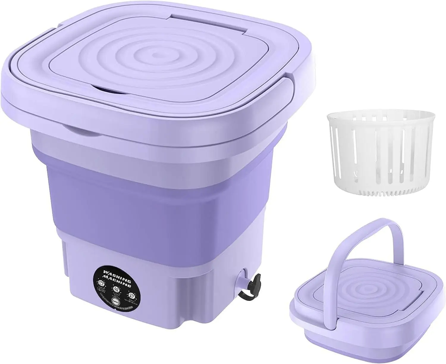 Lavadora plegable multifuncional portátil