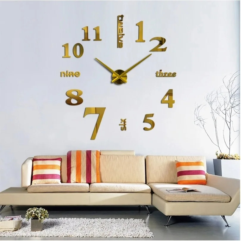 Reloj Decorativo con Números Artísticos