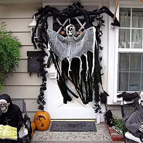 Decoración de Halloween (Bruja y Calavera)