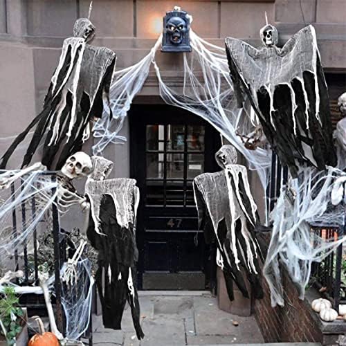 Decoración de Halloween (Bruja y Calavera)
