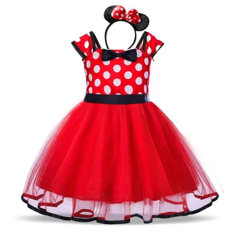 Disfraz De Minnie Mouse (vestido Largo)