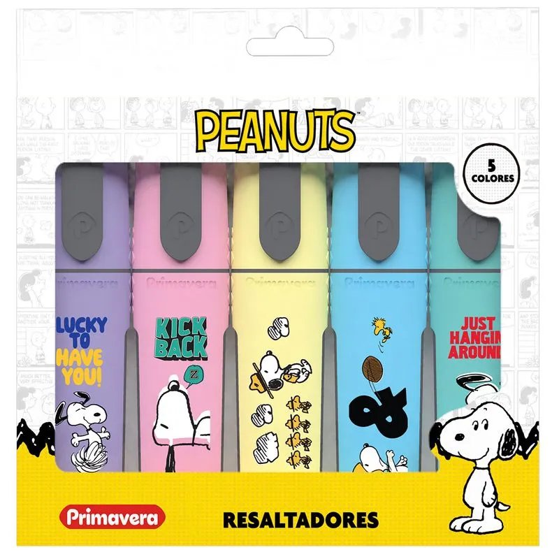Set de Resaltadores Peanuts