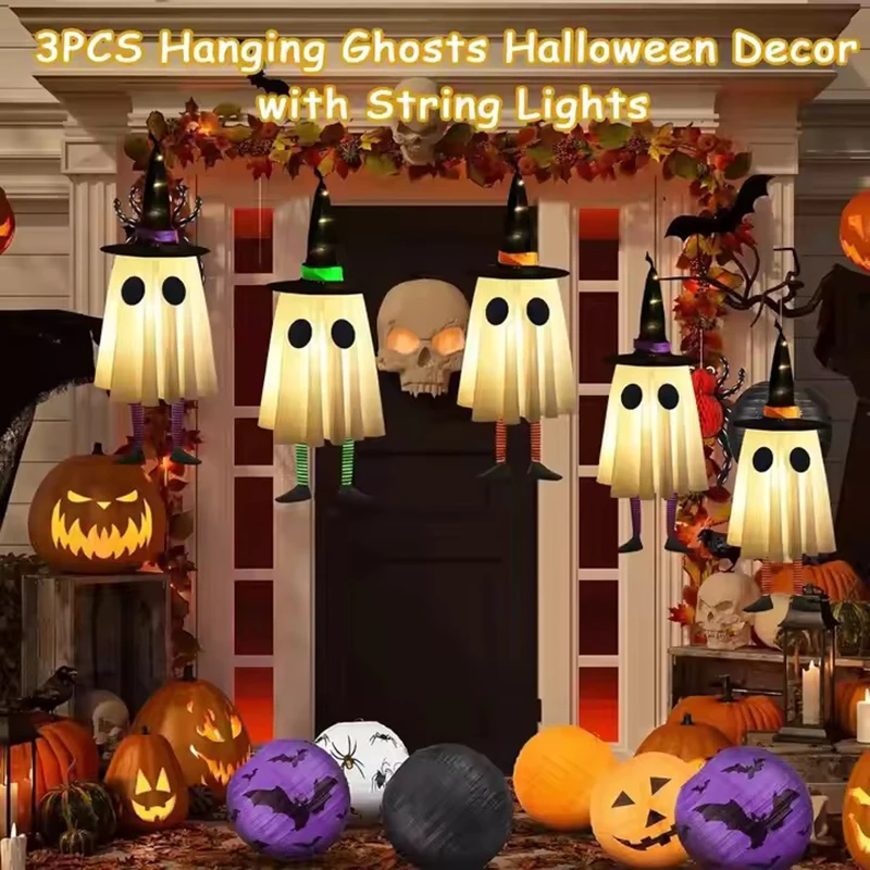 Decoración de fantasmas colgantes para Halloween