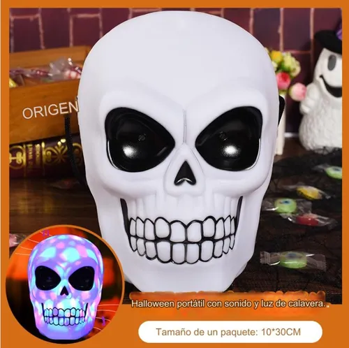 Calavera con luces y sonido