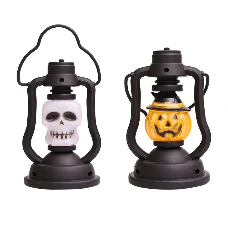 Linterna decorativa de Halloween (Calavera y Calabaza)