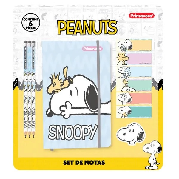 Set de Notas Snoopy Peanuts