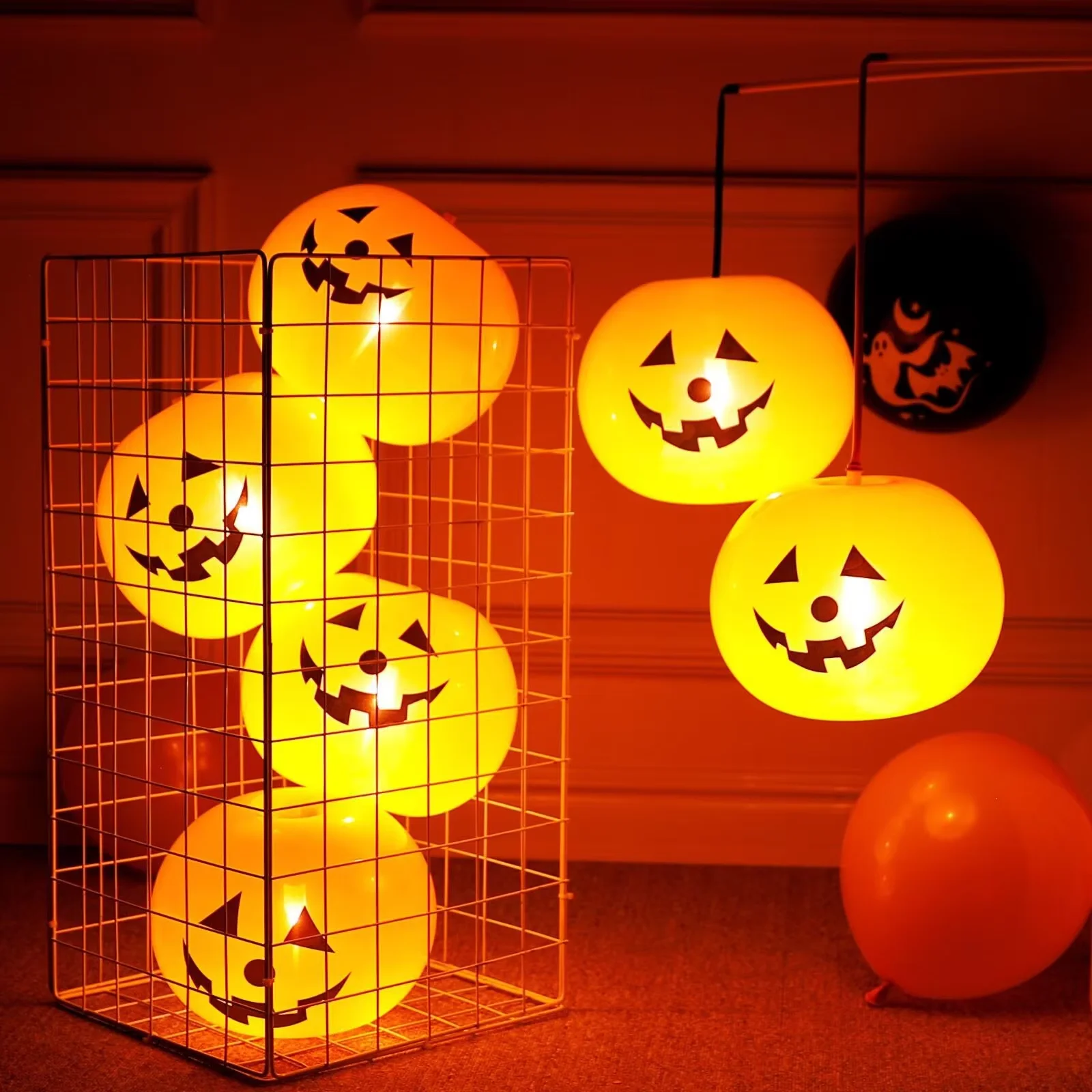 Lámparas de calabaza de Halloween (GLOBOS)