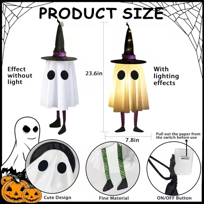 Decoración de fantasmas colgantes para Halloween