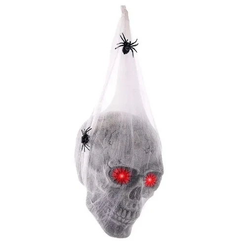 Calavera decorativa con telaraña