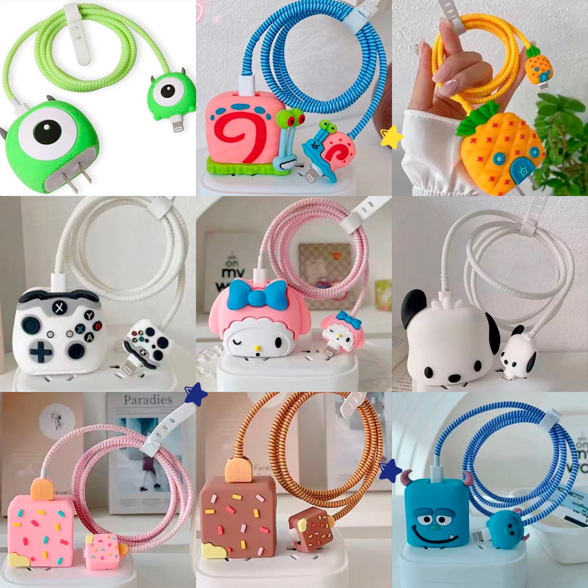 Forro Protector de Cargador y Cable de Celular