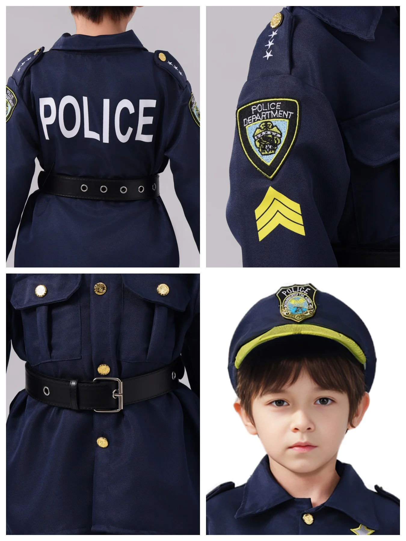 Disfraz de policía para niños