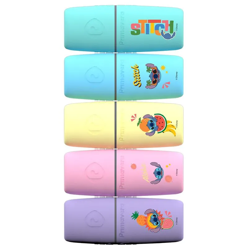 Mini Resaltadores Stitch Pastel