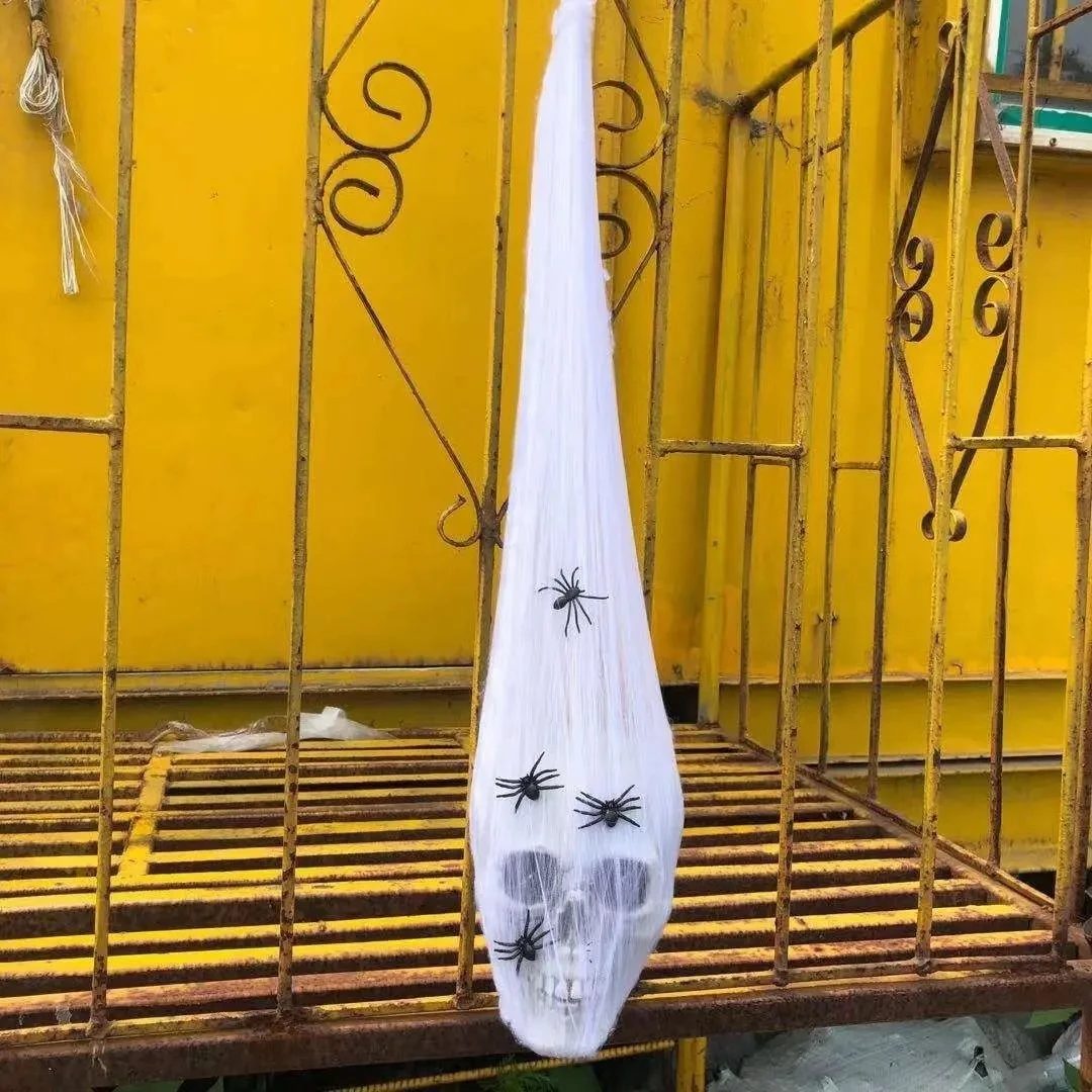 Calavera decorativa con telaraña