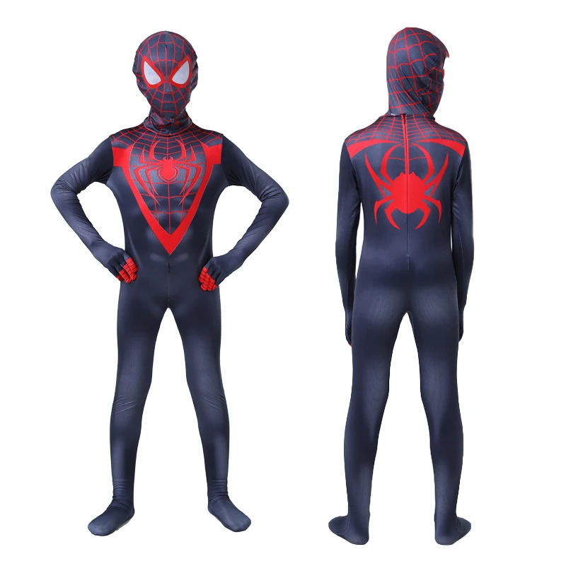 Disfraz De Spiderman Negro Y Rojo Para Niño