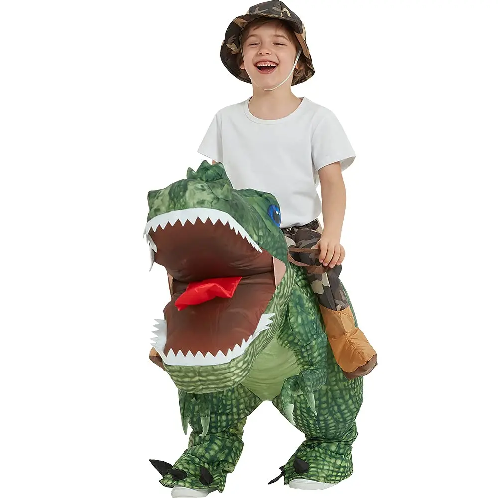 Disfraz inflable de dinosaurio  para niños