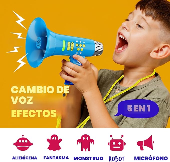 Cambiador de voz 5 en 1