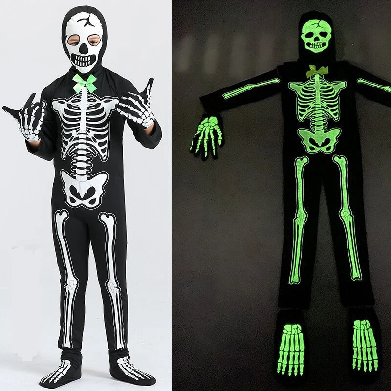 Disfraz De Esqueleto Iluminado